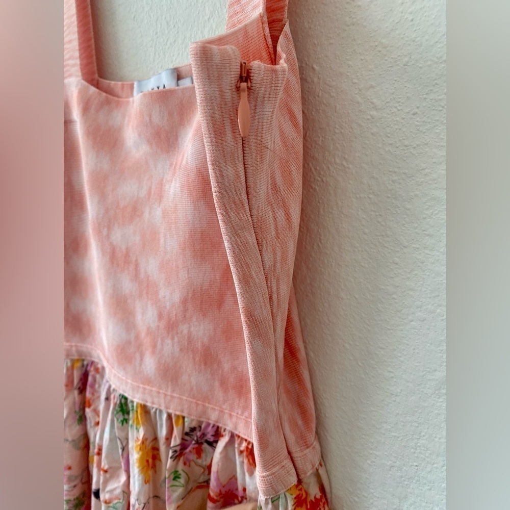 NWOT Tana Taylor Gianna Pink Floral Sleeveless Maxi Dress - Picture 5 of 8